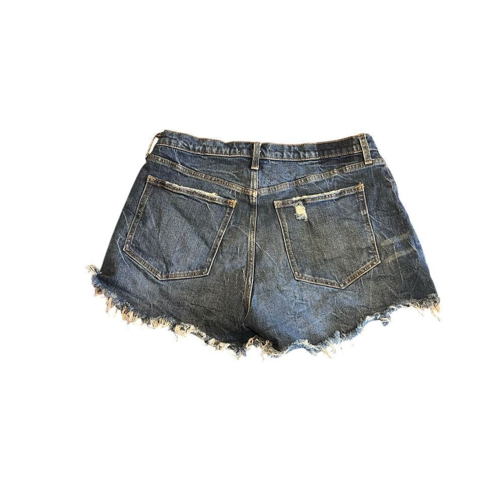 Abercrombie & Fitch woman’s 14 high rise button fly cut off shorty shorts summer - Picture 2 of 6